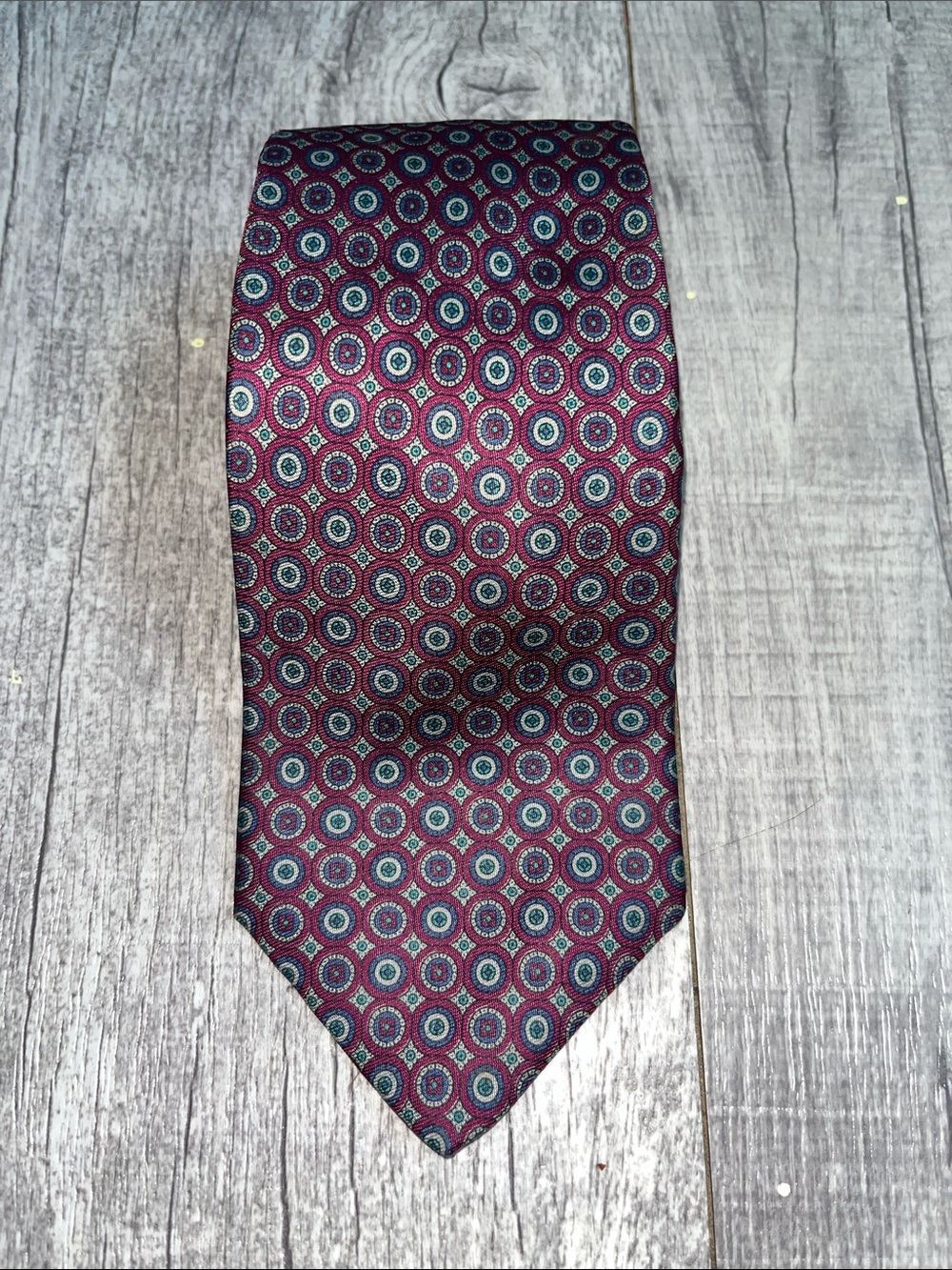 Salvatori Men's Patterned Silk Tie